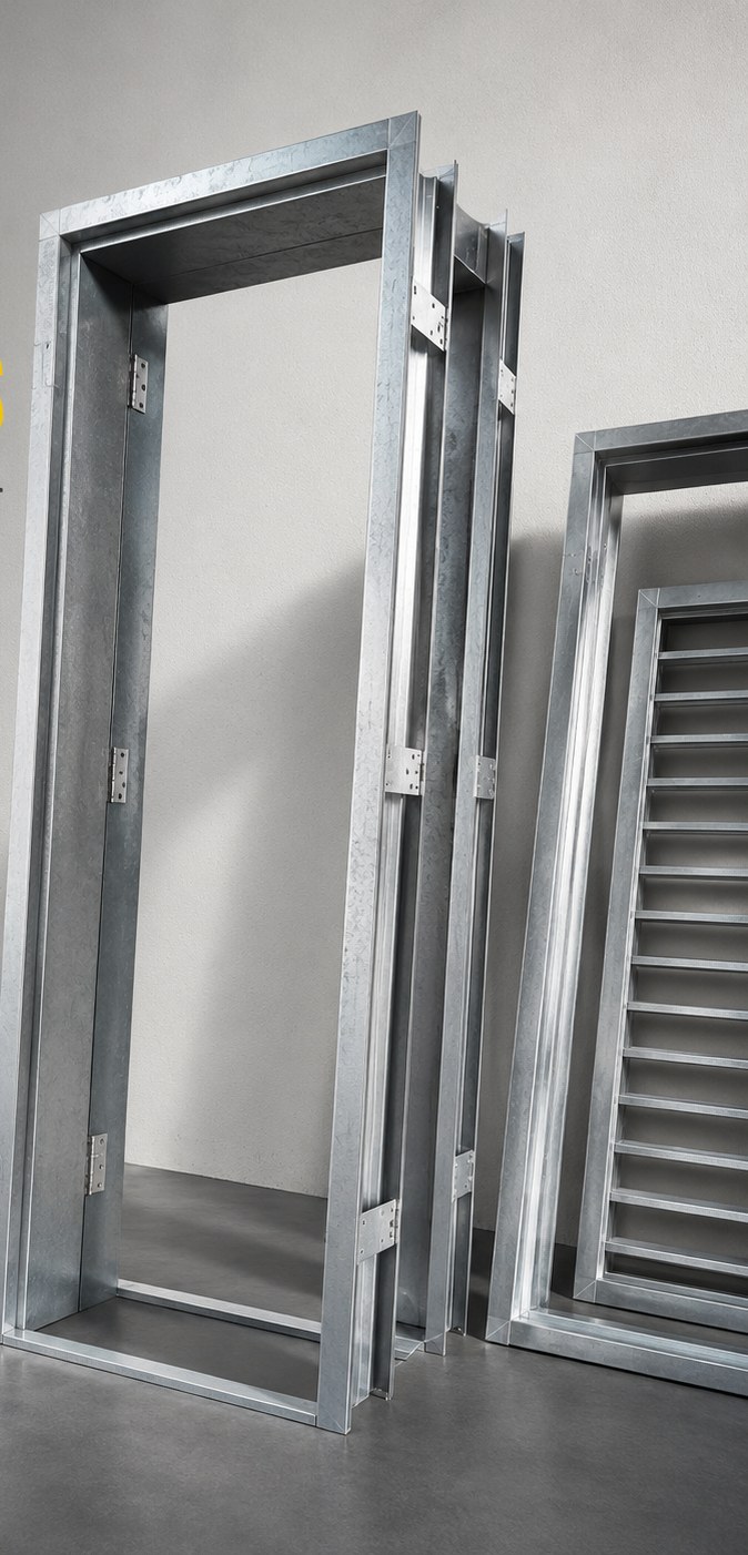 MODORS galvanized steel door frames — strong, precise, built to last