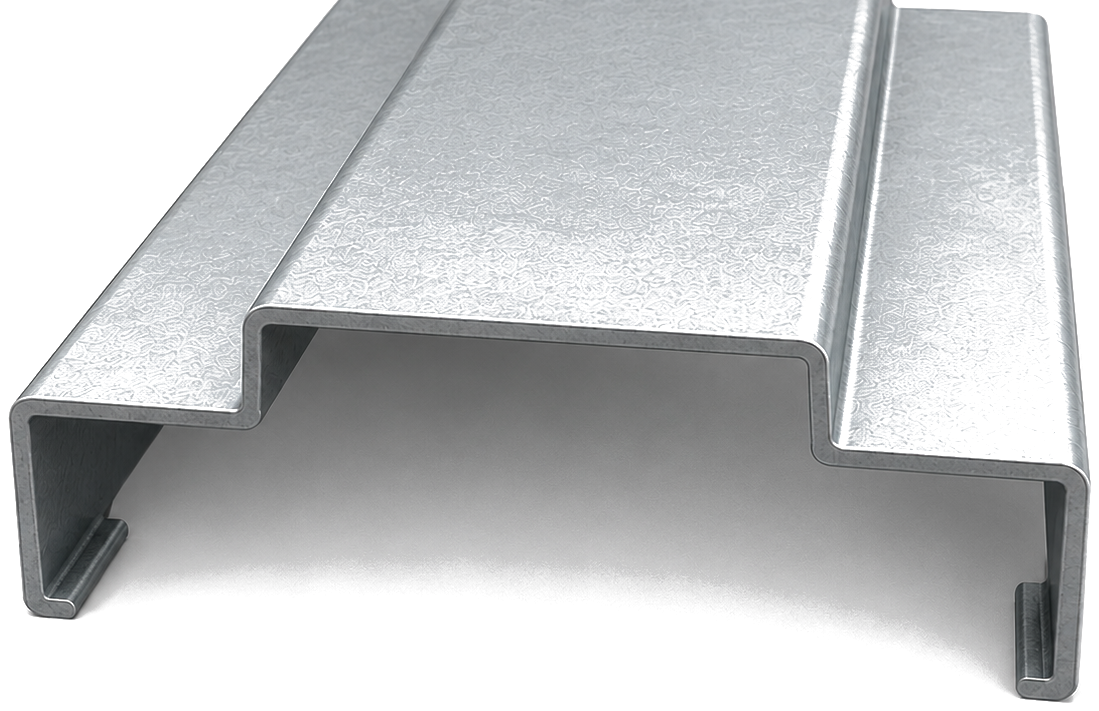 MODORS door frame profile — double rebate, 90 degree bends, 12 mm return